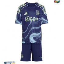 Otroški Nogometni dresi Ajax Raul Moro #7 Gostujoči 2025-26 Kratek Rokav (+ Kratke hlače)